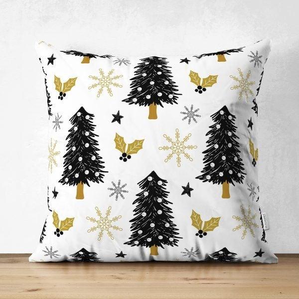 Winter Pillow Cover|Pine Tree Home Decor|Suede Winter Pillow Case|Housewarming Xmas Gift Idea|Pine Tree Throw Pillow Cover|Farmhouse Pillow