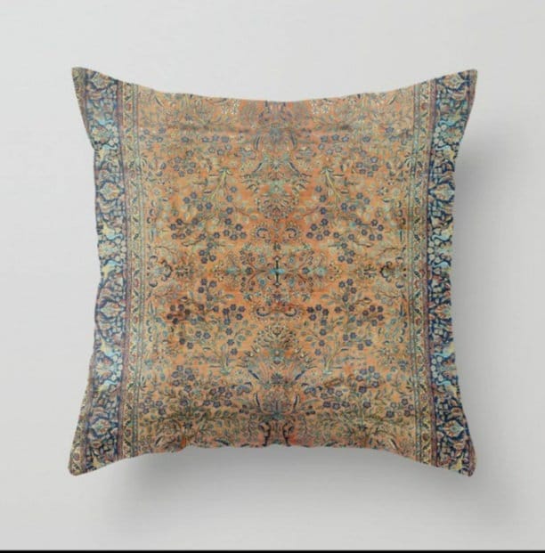 Rug Pillow Cover|Rustic Rug Pillow|Kilim Sofa Pillow|Ancient Pillowtop|Porch Pillowcase|Farmhouse Cushion|Bed Pillow Cover|Nomadic Pillow