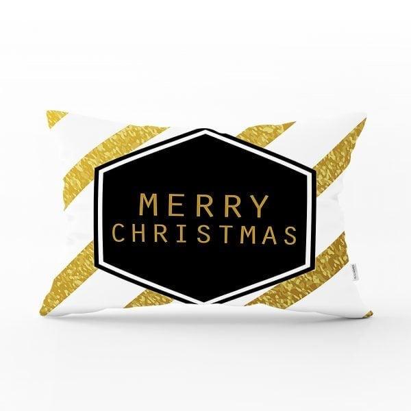 Christmas Pillow Cover|Merry Christmas Home Decor|Rectangle Winter Trend Pillow Case|Housewarming Xmas Gift Idea|Christmas Throw Pillow