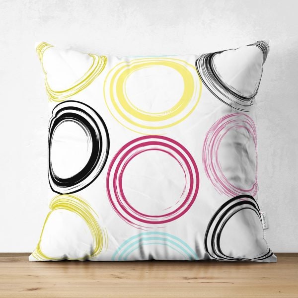 Abstract Pillow Cover|Modern Design Suede Pillow Case|Abstract Geometric Decor|Decorative Pillow Case|Farmhouse Style Authentic Pillow Case