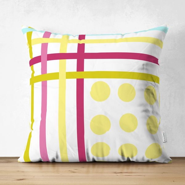 Abstract Pillow Cover|Modern Design Suede Pillow Case|Abstract Geometric Decor|Decorative Pillow Case|Farmhouse Style Authentic Pillow Case