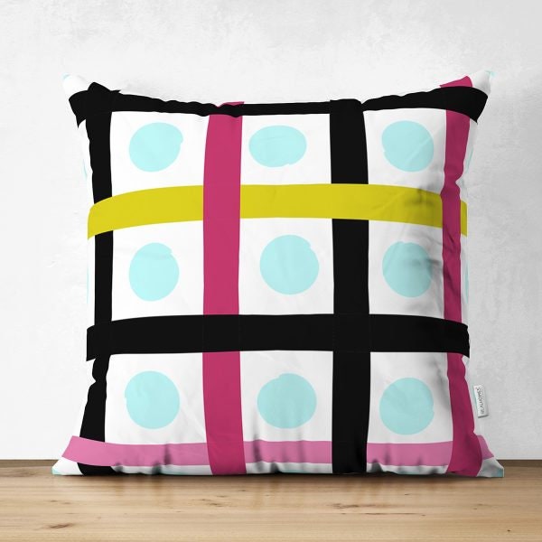 Abstract Pillow Cover|Modern Design Suede Pillow Case|Abstract Geometric Decor|Decorative Pillow Case|Farmhouse Style Authentic Pillow Case