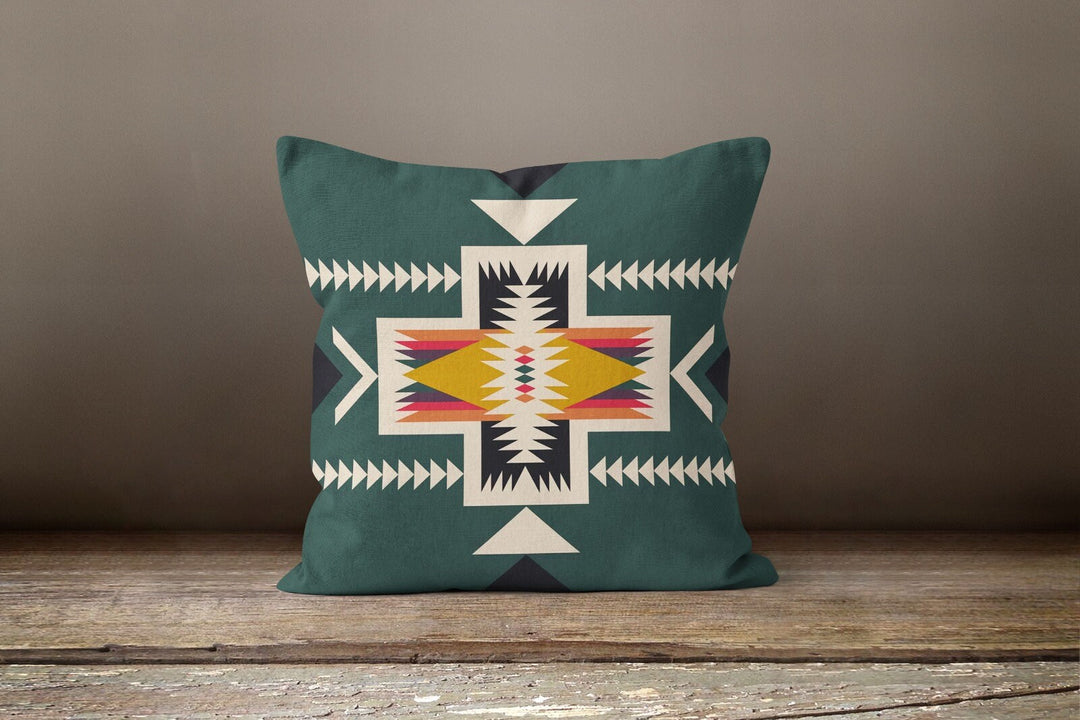 Southwestern Pillow Case|Porch Pillow Cover|Boho Porch Pillow|Rug Accent Pillow|Outdoor Throw Pillow|Ethnic Pillow Cover|Traditional Pillow