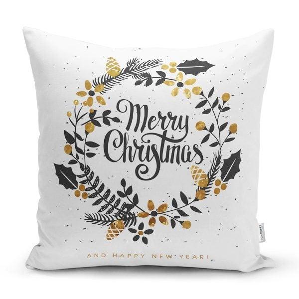 Christmas Pillow Cover|Merry Christmas Home Decor|Winter Trend Lumbar Pillow Case|Housewarming Xmas Gift Idea|Christmas Throw Pillow Cover