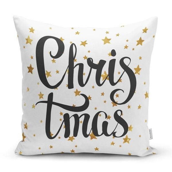 Christmas Pillow Cover|Merry Christmas Home Decor|Winter Trend Lumbar Pillow Case|Housewarming Xmas Gift Idea|Christmas Throw Pillow Cover