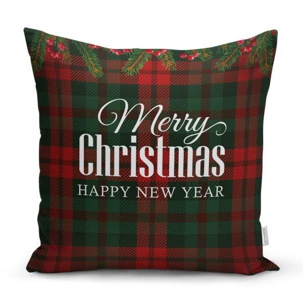 Christmas Pillow Cover|Merry Christmas Home Decor|Winter Trend Lumbar Pillow Case|Housewarming Xmas Gift Idea|Christmas Throw Pillow Cover