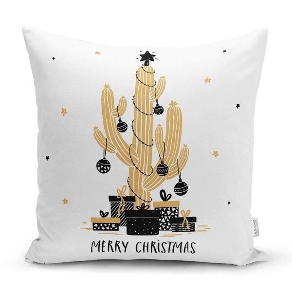 Christmas Pillow Cover|Merry Christmas Home Decor|Winter Trend Lumbar Pillow Case|Housewarming Xmas Gift Idea|Christmas Throw Pillow Cover