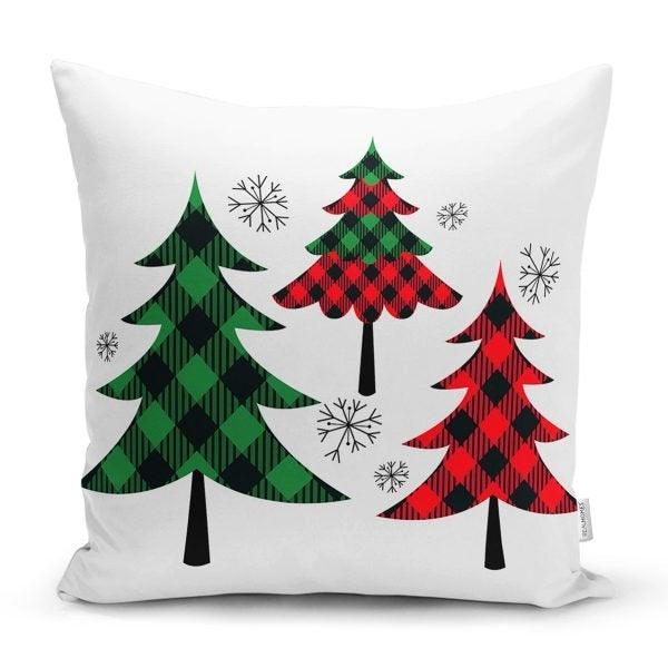 Christmas Pillow Cover|Christmas Tree Home Decor|Winter Trend Cushion Cover|Housewarming Xmas Gift Idea|Christmas Tree Throw Pillow Cover