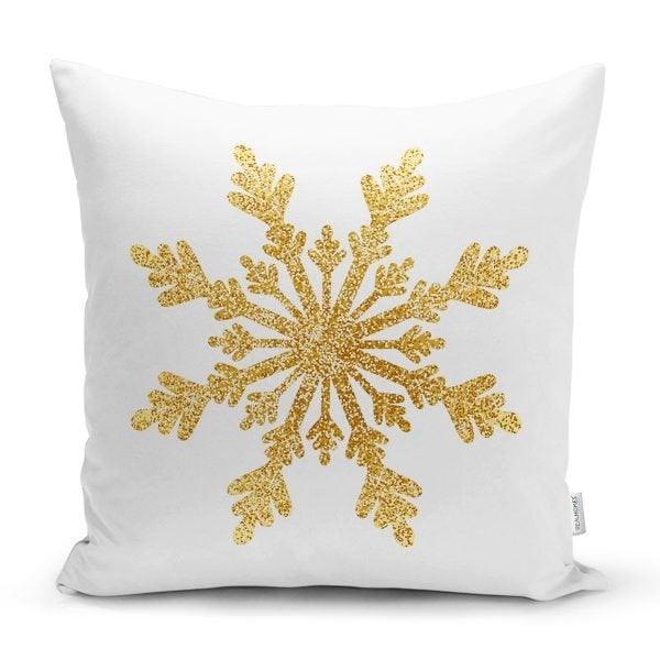 Snowflake Pillow Cover|Christmas Home Decor|Winter Trend Cushion Cover|Housewarming Xmas Gift Idea|Geometric Christmas Throw Pillow Cover