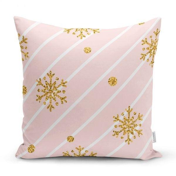 Snowflake Pillow Cover|Christmas Home Decor|Winter Trend Cushion Cover|Housewarming Xmas Gift Idea|Geometric Christmas Throw Pillow Cover