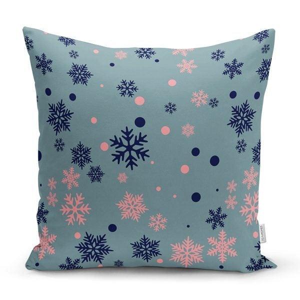 Snowflake Pillow Cover|Christmas Home Decor|Winter Trend Cushion Cover|Housewarming Xmas Gift Idea|Geometric Christmas Throw Pillow Cover