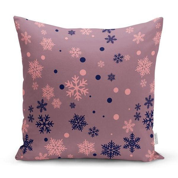 Snowflake Pillow Cover|Christmas Home Decor|Winter Trend Cushion Cover|Housewarming Xmas Gift Idea|Geometric Christmas Throw Pillow Cover