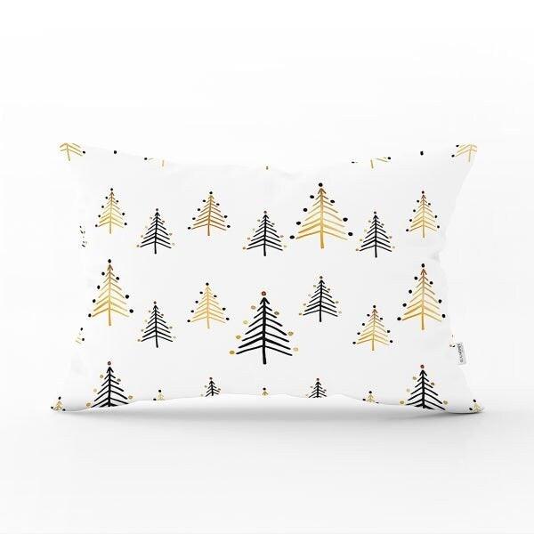 Winter Trend Pillow Cover|Christmas Tree Home Decor|Rectangle Winter Pillow Top|Housewarming Xmas Gift Idea|Pine Tree Throw Pillow Cover