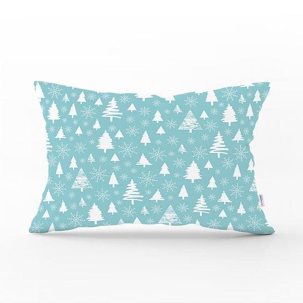 Winter Trend Pillow Cover|Christmas Tree Home Decor|Rectangle Winter Pillow Top|Housewarming Xmas Gift Idea|Pine Tree Throw Pillow Cover