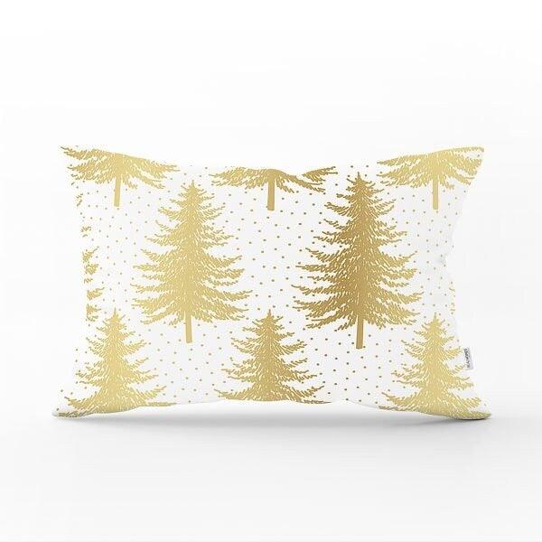 Winter Trend Pillow Cover|Christmas Tree Home Decor|Rectangle Winter Pillow Top|Housewarming Xmas Gift Idea|Pine Tree Throw Pillow Cover