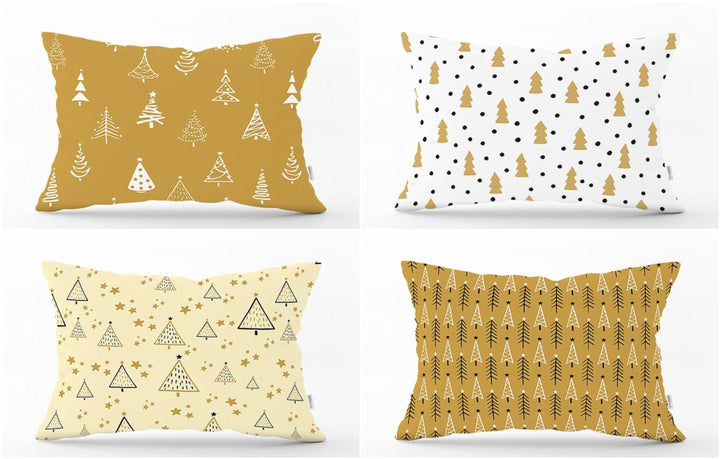 Winter Trend Pillow Cover|Christmas Tree Home Decor|Rectangle Winter Pillow Top|Housewarming Xmas Gift Idea|Pine Tree Throw Pillow Cover