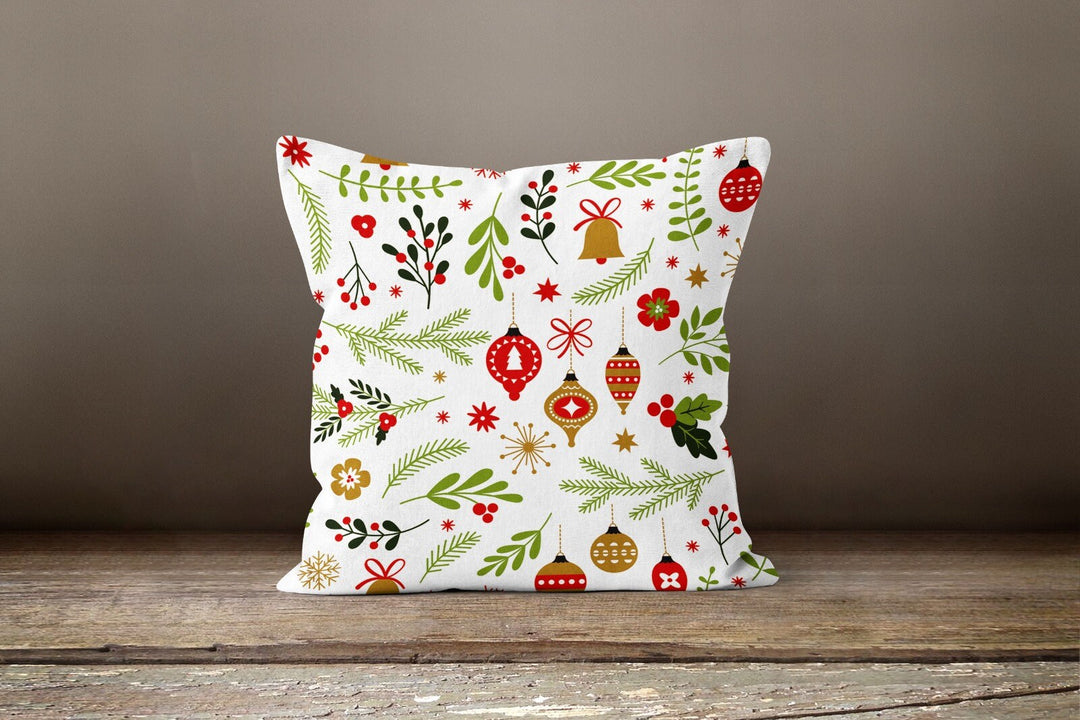 Winter Trend Pillow Cover|Xmas Ornaments Home Decor|Xmas Deer Pillow Case|Xmas Themed Housewarming Throw Pillow|Decorative Winter Cushion