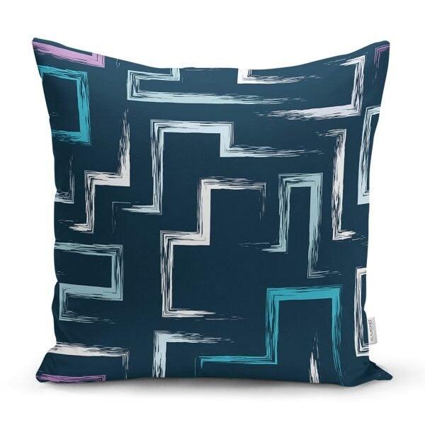 Abstract Pillow Cover|Modern Design Pillow Case|Abstract Geometric Cushion Cover|Decorative Pillow Case|Farmhouse Style Authentic Pillow Top