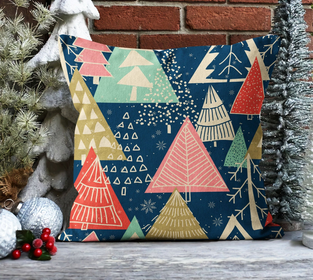 Christmas Pillow Covers|Xmas Tree Cushion Case|Decorative Winter Pillow Case|Xmas Tree Throw Pillow|Outdoor Pillow Cover|Xmas Pillow Sham