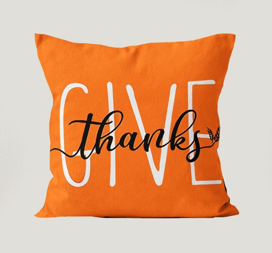 Thanksgiving Pillow Covers|Fall Trend Cushion Case|Autumn Throw Pillow|Happy Fall Home Decor|Housewarming Farmhouse|Thanksgiving Pillow Case