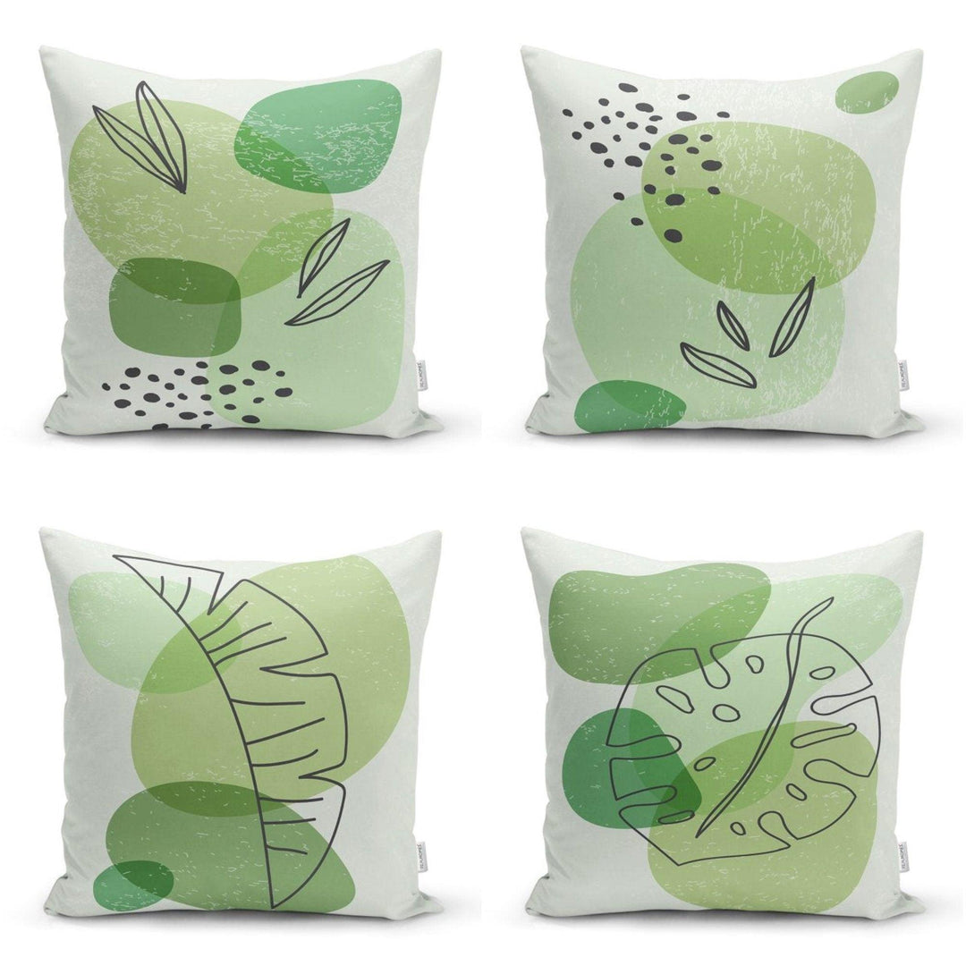 Onedraw Pillow Cover|Abstract Floral Pillow Case|Tropical Leaves Print Cushion Cover|Decorative Pillow Case|Farmhouse Style Authentic Pillow