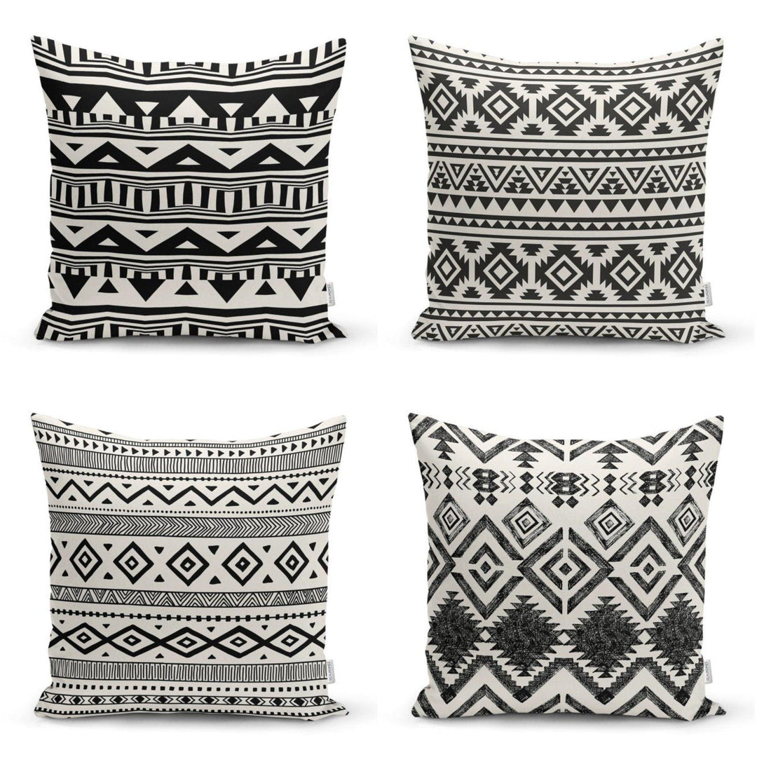 Nordic Scandinavian Pillow Cover|Southwestern Cushion Case|Rug Design Throw Pillow Case|Aztec Print Ethnic Home Decor|African Tribal Pillow