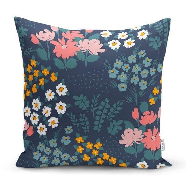 Floral Pillow Cover|Summer Trend Cushion Case|Decorative Daisy Print Throw Pillow Sham|Floral Cushion Cover|Farmhouse Living Room Pillow Top