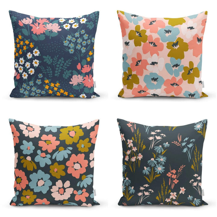 Floral Pillow Cover|Summer Trend Cushion Case|Decorative Daisy Print Throw Pillow Sham|Floral Cushion Cover|Farmhouse Living Room Pillow Top