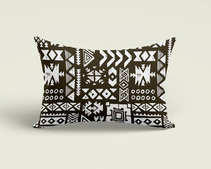 African Tribal Pillow Cover|Southwestern Cushion Case|Rug Design Rectangle Pillow|Aztec Print Ethnic Home Decor|Nordic Geometric Pillow Top