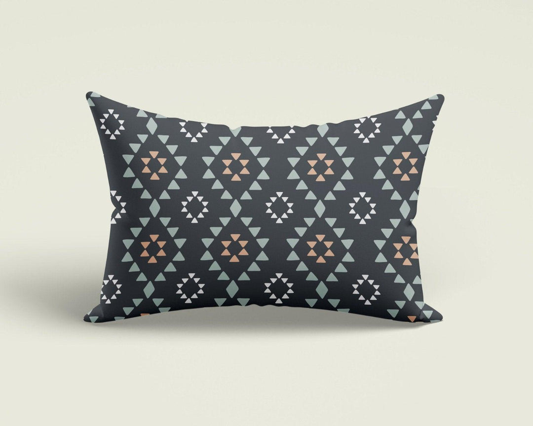 Rug Design Pillow Cover|Southwestern Cushion Case|Decorative Accent Pillow Case|Aztec Print Rectangle Pillow Top|Authentic Design Pillow Top