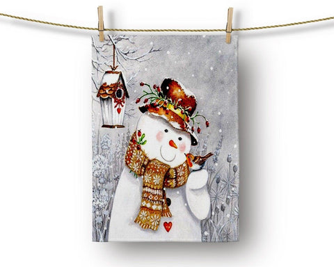 Christmas Kitchen Towel|Merry Christmas Dish Towel|Snowman Hand Towel|Xmas Tree Hand Towel|Xmas Stocking Tea Towel|Ho Ho and Santa Hat Towel