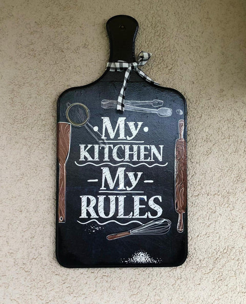 Kitchen Rules Cutting Board - Juls Sweet Designs