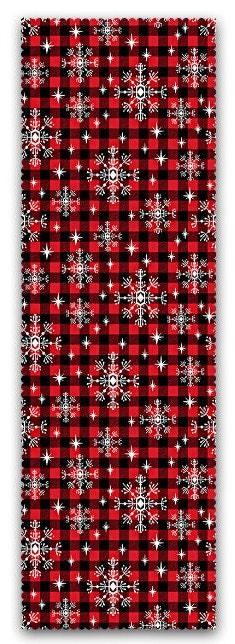 Set of 4 Christmas Pillow Covers and 1 Table Runner|Winter Trend Buffalo Check Merry Christmas Home Decor|Red Plaid Xmas Runner and Cushion