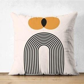 Set of 4 Abstract Pillow Covers|Stripes and Dots Pillow Cover|Decorative Pillow Case|Geometric Outdoor Cushion|Farmhouse Throw Pillow Case