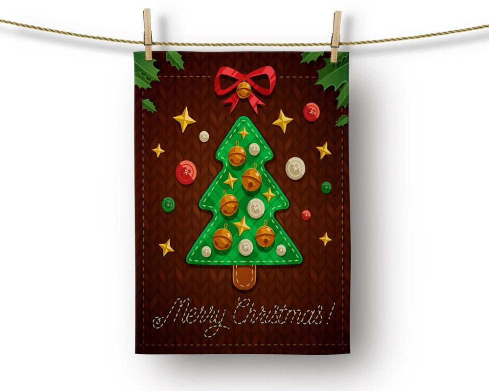 Christmas Kitchen Towel|Merry Christmas Dish Towel|Snowman Hand Towel|Xmas Tree Hand Towel|Xmas Stocking Tea Towel|Ho Ho and Santa Hat Towel