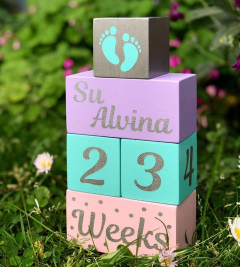 Personalized Baby Name Blocks - Baby Name Sign - Nursery Decor