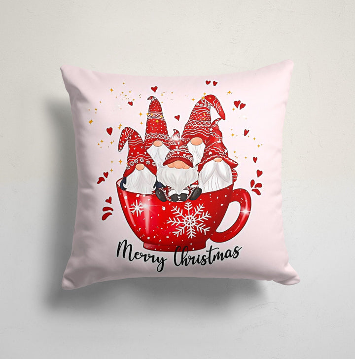 Gnome Pillow Covers|Dwarf Santa Claus Home Decor|Decorative Christmas Pillow Case|Merry Christmas Throw Pillow|Christmas Outdoor Pillow Top