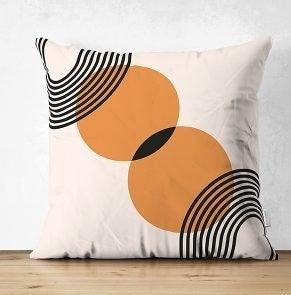 Set of 4 Abstract Pillow Covers|Stripes and Dots Pillow Cover|Decorative Pillow Case|Geometric Outdoor Cushion|Farmhouse Throw Pillow Case