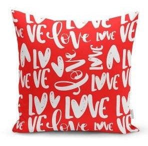 Set of 4 Valentine's Day Pillow Covers|Be My Valentine Cushion|I Love You Pillowcase|Heart Throw Pillow Case|14 February Gift for Girlfriend