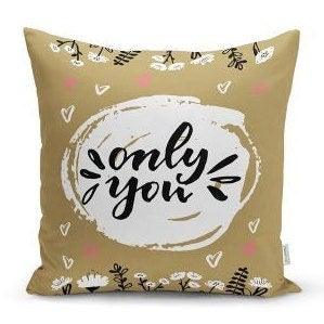 Set of 4 Valentine's Day Pillow Covers|With Love Home Decor|Happy Valentine's Day Cushion Case|Only You Throw Pillow Top|Gift for Girlfriend