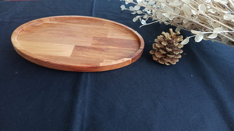 Wooden Serving Tray|Kitchen Room Decor|Custom Table Decor|Housewarming Gift Tray|Gift for Women|Wooden Art|Decorative Vanity Tray|Oval Tray