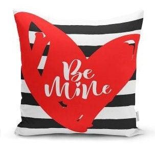 Set of 4 Valentine's Day Pillow Covers|Be My Valentine Cushion|I Love You Pillowcase|Heart Throw Pillow Case|14 February Gift for Girlfriend