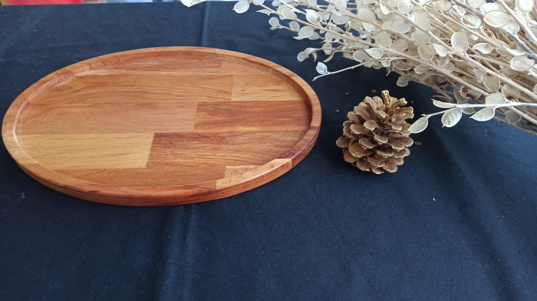 Wooden Serving Tray|Kitchen Room Decor|Custom Table Decor|Housewarming Gift Tray|Gift for Women|Wooden Art|Decorative Vanity Tray|Oval Tray