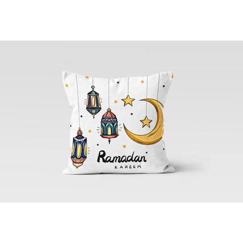 Ramadan Kareem Pillow Cover|Islamic Cushion Case|Eid Mubarak Home Decor|Ramadan Pillow Case|Gift for Muslim Community|Religious Motif Cover