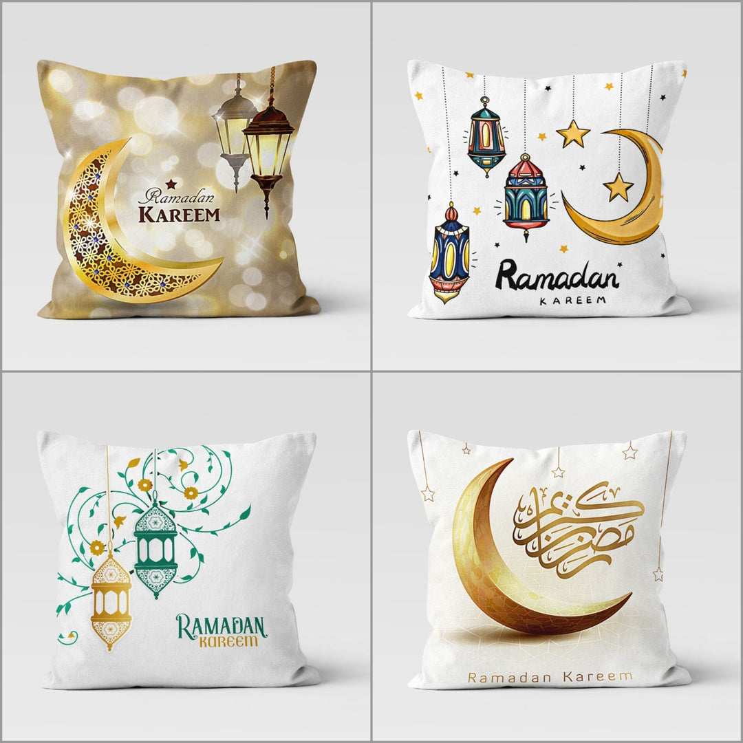 Ramadan Kareem Pillow Cover|Islamic Cushion Case|Eid Mubarak Home Decor|Ramadan Pillow Case|Gift for Muslim Community|Religious Motif Cover