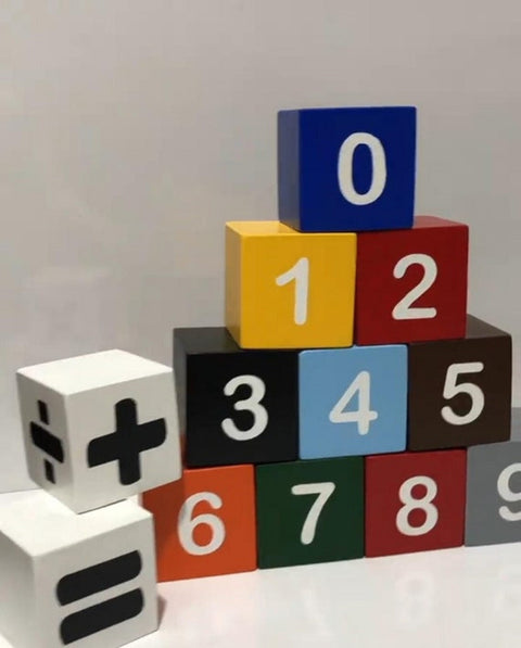 Wooden Number Puzzle • Modern Numeral & Counting Activity – Shay Co Shop