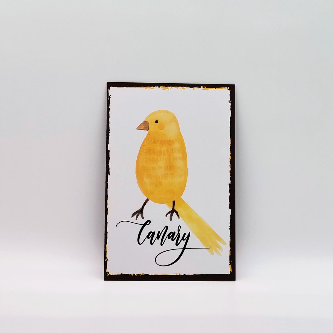 Bird Retro Poster|Bird Wall Art|Budgie, Canary Vintage Poster|Parrot, Hummingbird Decor|Bird Lover Gift|Nursery Wall Decor|Kid Room Decor