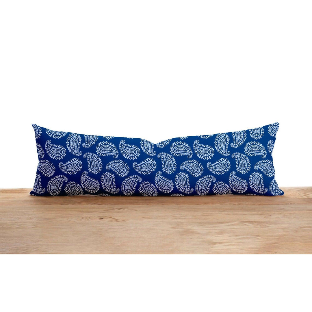 Long Lumbar Pillow Cover|Abstract Design Bolster Cushion Case|Farmhouse Style Oversized Lumbar Pillow|Geometric Pattern Long Bedding Decor