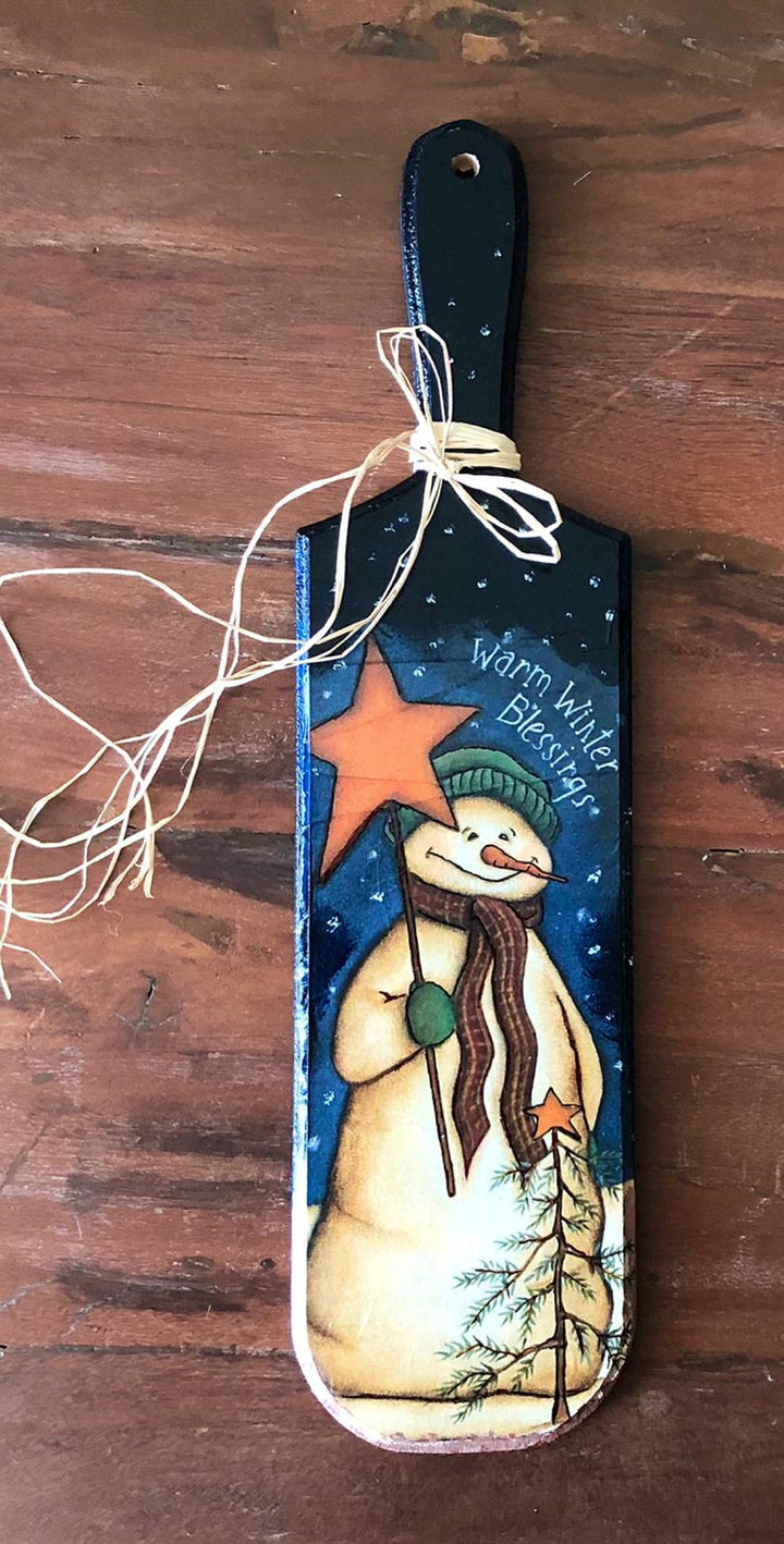 Hand Painted Snowman Board|Wooden Home Decor|Custom Wall Decor|Acrylic Paint|Wall Hangings|Gift for Women|Housewarming Gift|Mothers Day Gift