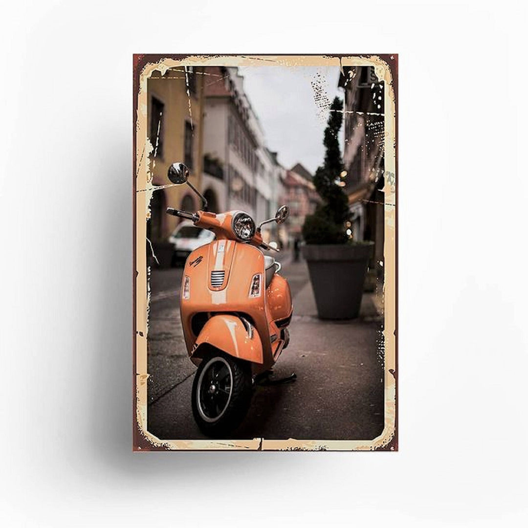 Retro Travel Posters|Vintage Vespa Scooter Poster|Italy Wall Art|Enjoy The Ride|Bicycle Rider Art|Vintage Travel Posters|Gift For Traveler